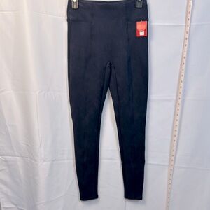 SPANX faux suede navy legging